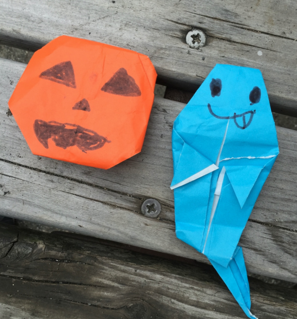 幼稚園 ハロウィン 人気の仮装 おばけ 折り紙 