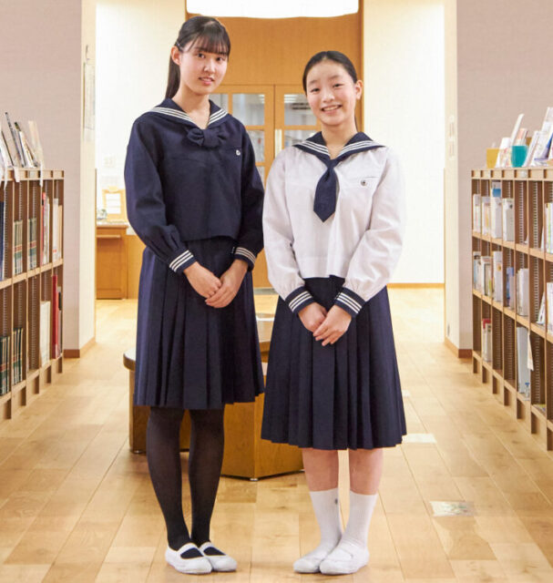 有名私立 中高一貫女子校 冬服セーラー 上下