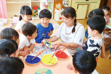 川崎めぐみ幼稚園のアートの様子