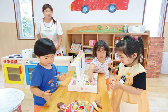 川崎めぐみ幼稚園の子どもたちの様子