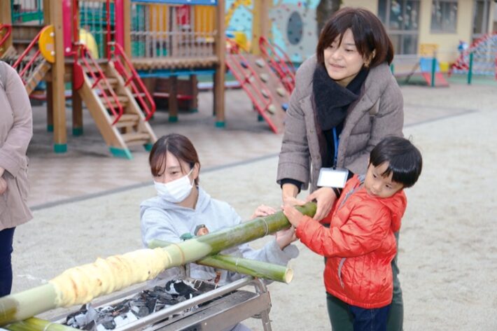 もえぎ野幼稚園の親子イベントの様子