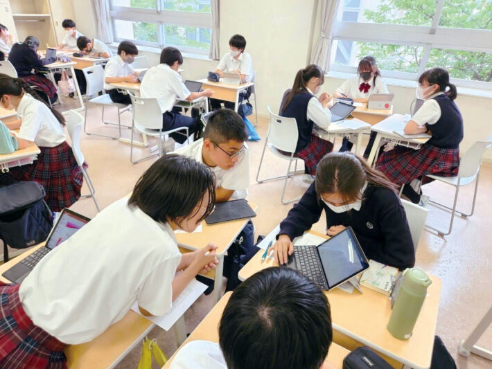 東京農業大学第一高等学校の授業風景