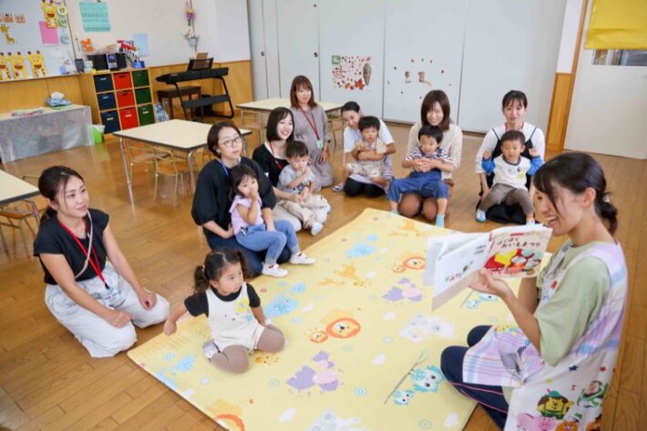 都筑ヶ丘幼稚園プレ保育の様子