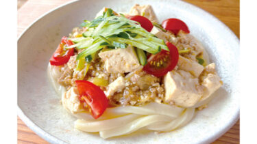 【作ってみよう！】くずしておいしい豆腐の料理：子どもだいすき「マーボー豆腐めん」