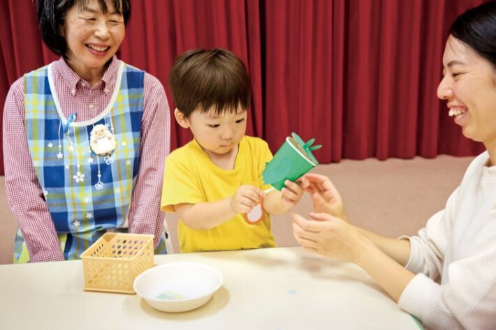 梅が丘天使幼稚園の未就園児クラスの様子