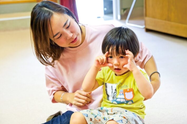 梅が丘天使幼稚園の未就園児クラスの様子
