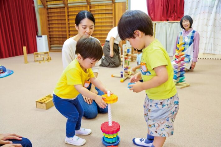 梅が丘天使幼稚園の未就園児クラスの様子