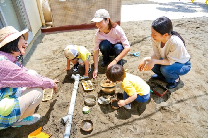 梅が丘天使幼稚園の未就園児クラスの様子