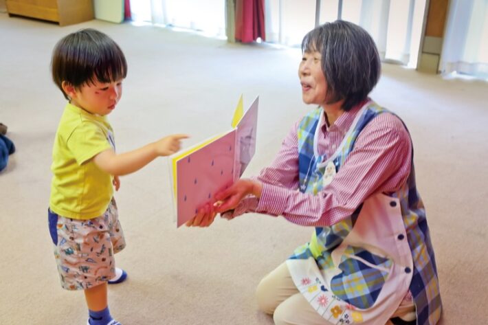 梅が丘天使幼稚園の未就園児クラスの様子