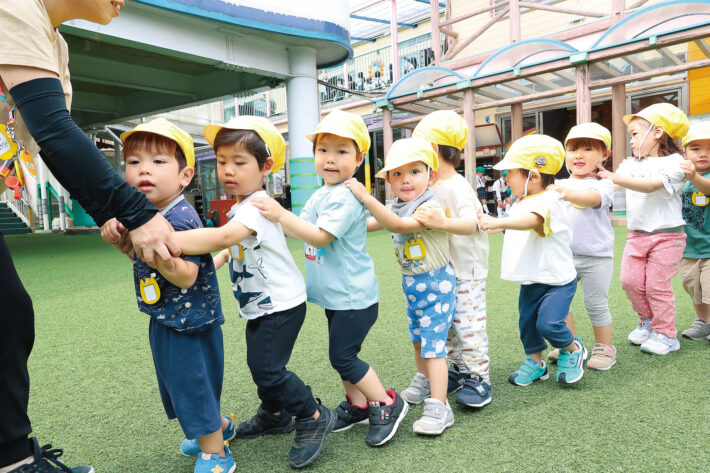 ゆりかご幼稚園の満３歳児クラスばら組