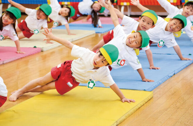 都筑ヶ丘幼稚園の組体操