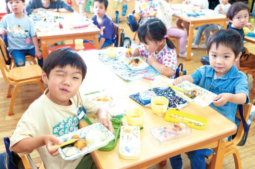 田園江田幼稚園のランチタイム