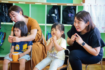 藤が丘幼稚園未就園児クラスひよこ組の手遊びの時間