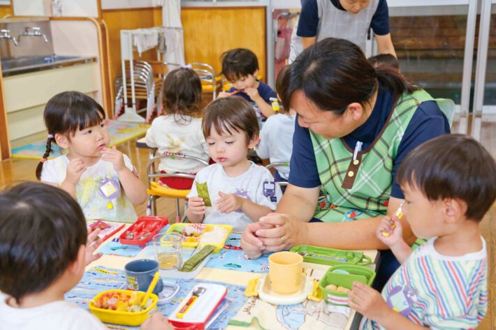 都筑ヶ丘幼稚園満３歳児クラスいちご組・ぶどう組・みかん組