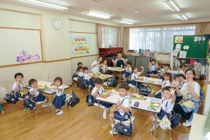 むつみ幼稚園給食の時間