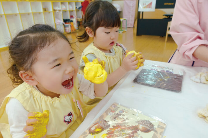 横浜さくら幼稚園満３歳児クラスさくらんぼ組・ぶどう組