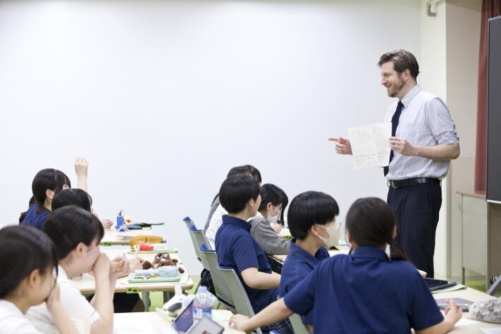 文京学院大学女子中学校の英語授業の様子