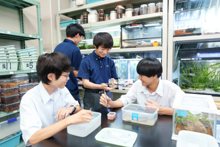 高輪中学高等学校　理科研究部の部室