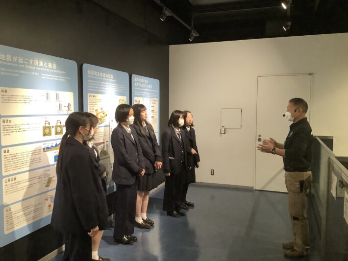 神奈川学園中学・高等学校 横浜市民防災センターを訪問した「チーム防災」