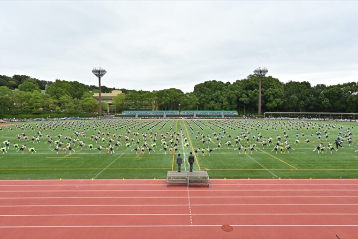 玉川学園のグラウンド