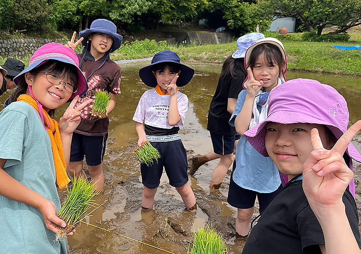 昭和女子小の宿泊体験の様子