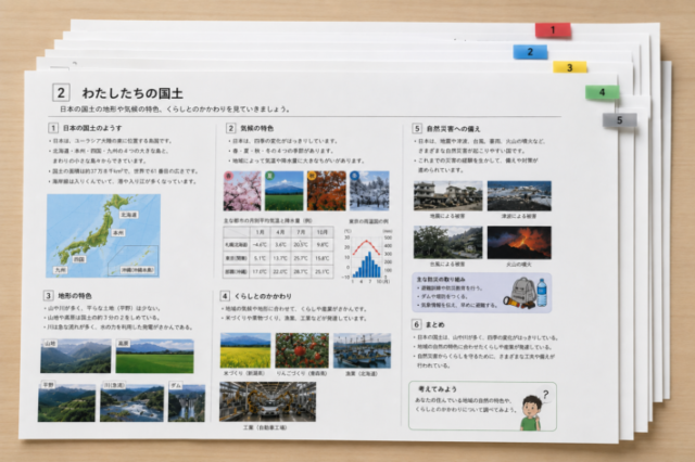 中学受験 テキスト整理 ファイリング 収納グッズ