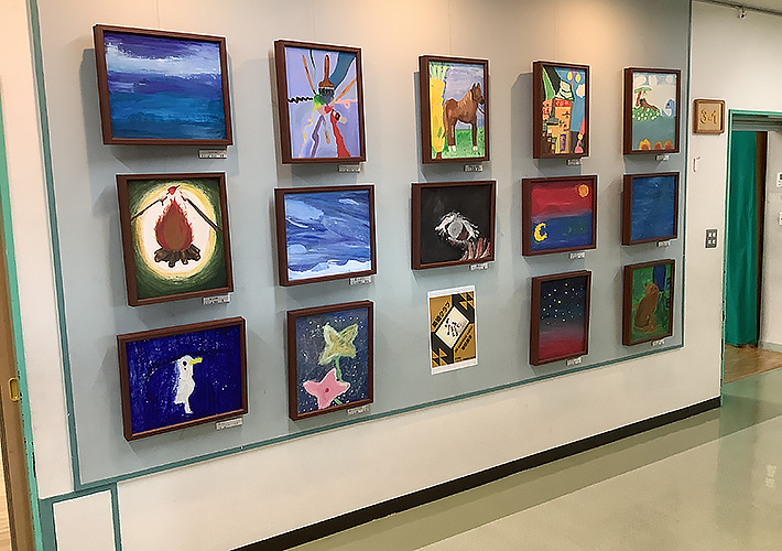 昭和女子大学附属昭和小学校の美術部の作品