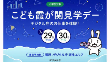【7/29・30開催】＜小学生対象＞デジタル庁のお仕事を体験！こども霞が関見学デー