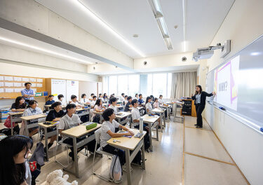 成城学園の授業風景